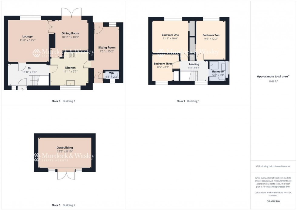 Floorplan for Sandyleaze, Longlevens, Gloucester