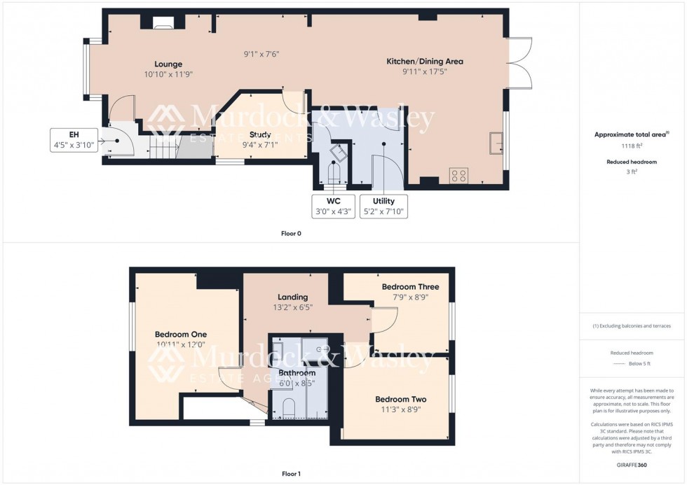 Floorplan for Coniston Road, Longlevens, Gloucester