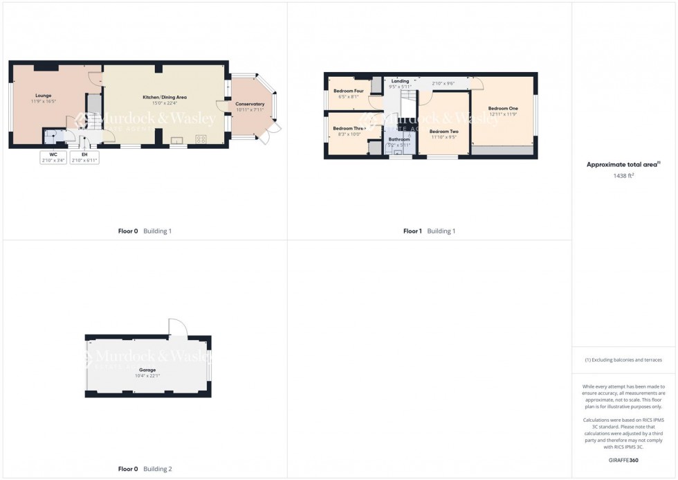 Floorplan for Ennerdale Avenue, Longlevens, Gloucester