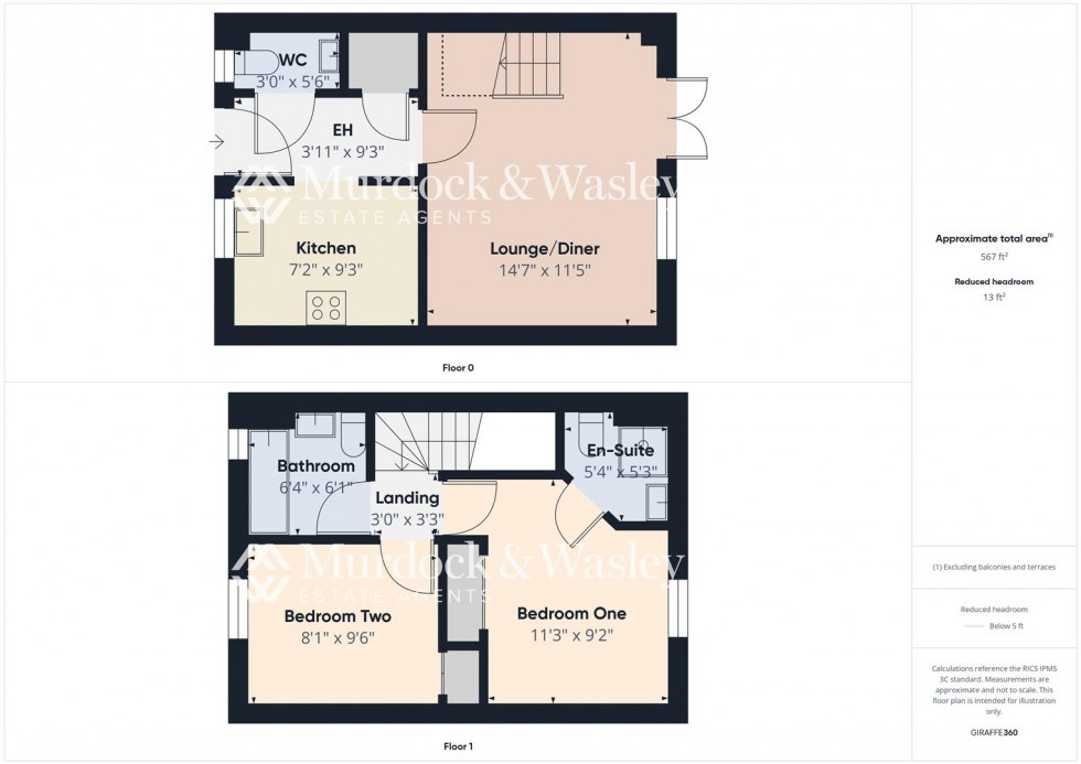 Floorplan for Ferndale Close, Longlevens, Gloucester