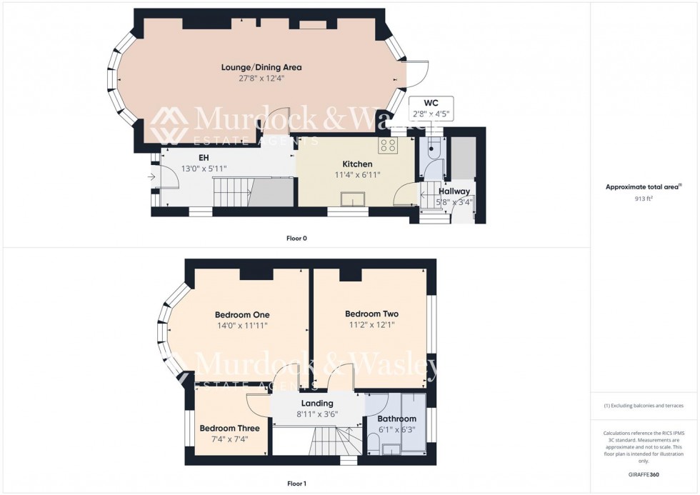Floorplan for Wellsprings Road, Longlevens, Gloucester