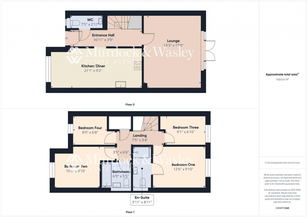 Floorplan for Tawny Close, Hardwicke, Gloucester