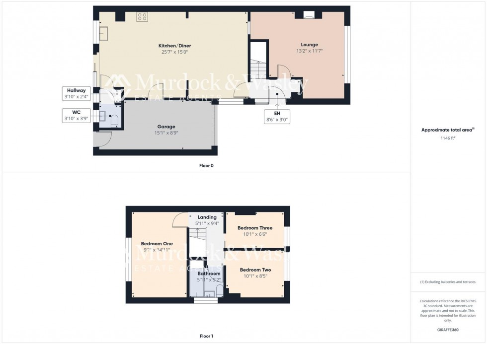 Floorplan for Park Avenue, Longlevens, Gloucester