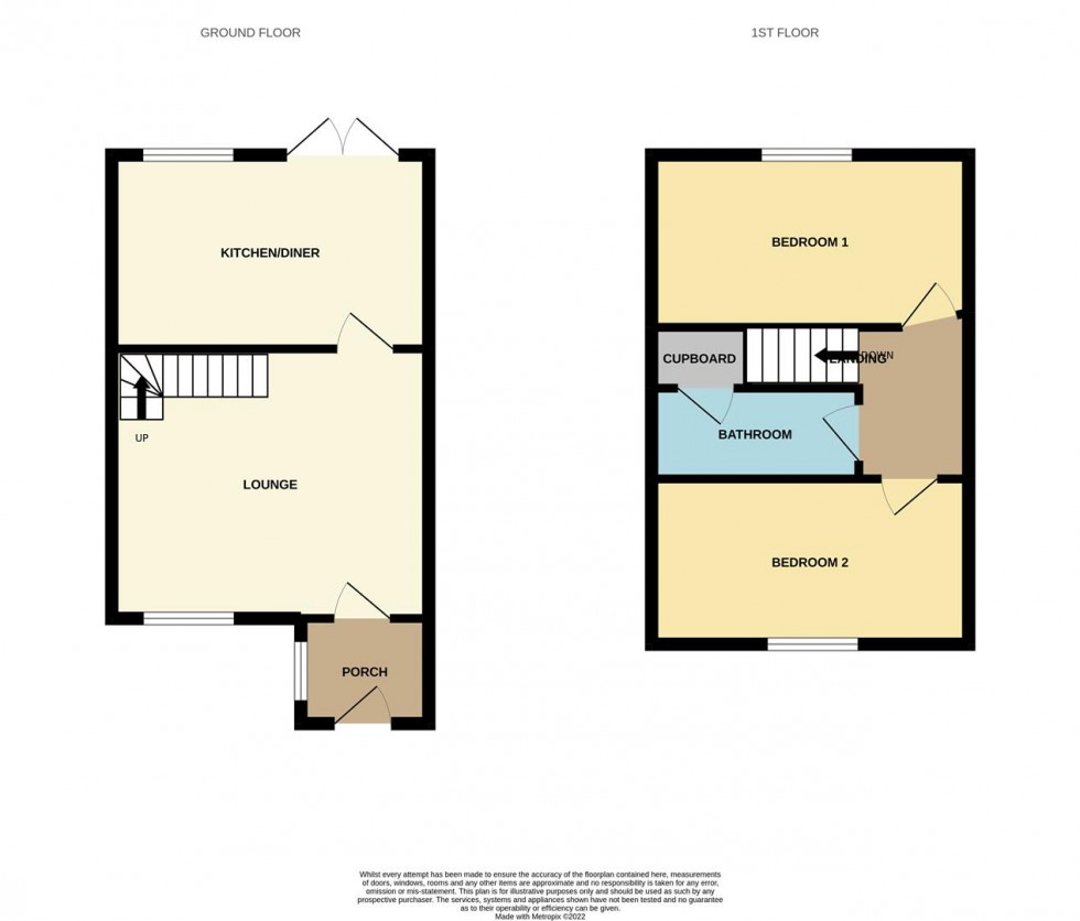 Floorplan for Huntley Close, Abbeymead, Gloucester