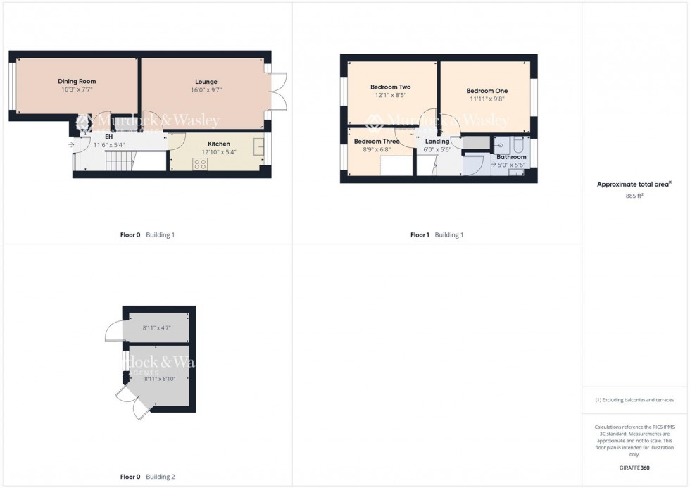 Floorplan for Pennine Close, Quedgeley