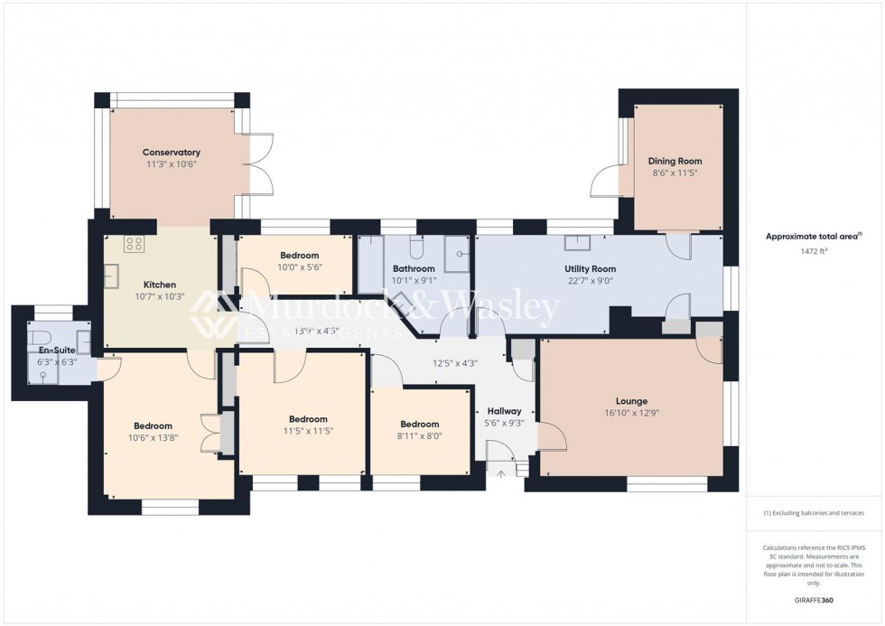Floorplan for Brooklands Park, Longlevens, Gloucester