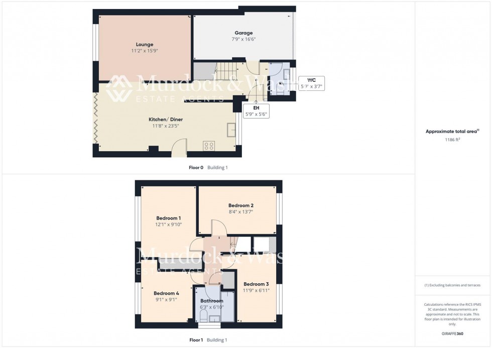 Floorplan for The Tulworths, Longlevens, Gloucester