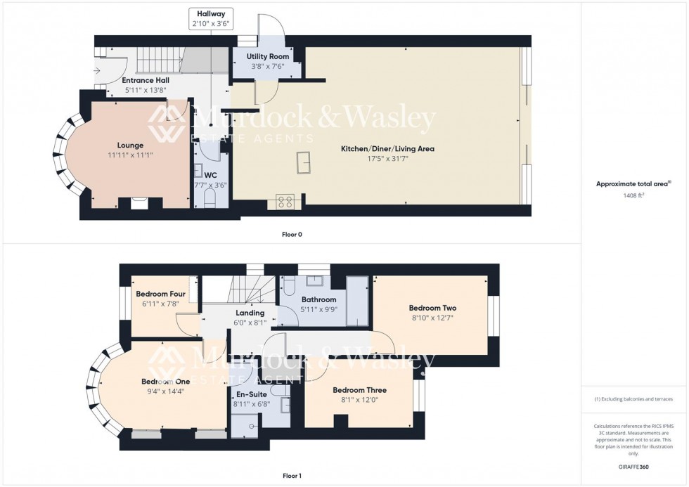 Floorplan for Dinglewell, Hucclecote