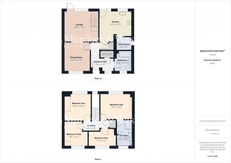 Floorplan for Pennine Close, Quedgeley, Gloucester