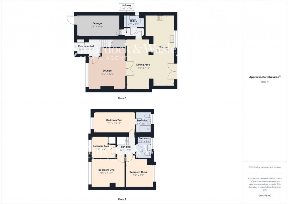 Floorplan for Lavington Drive, Longlevens, Gloucester