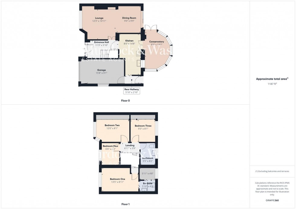 Floorplan for Park Avenue, Longlevens, Gloucester