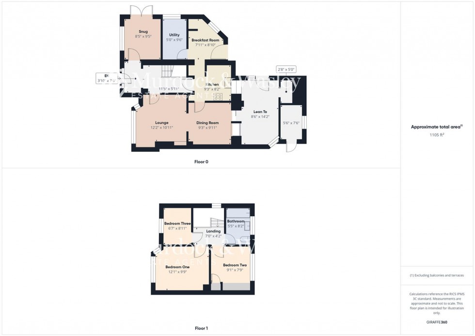 Floorplan for Park Avenue, Longlevens, Gloucester