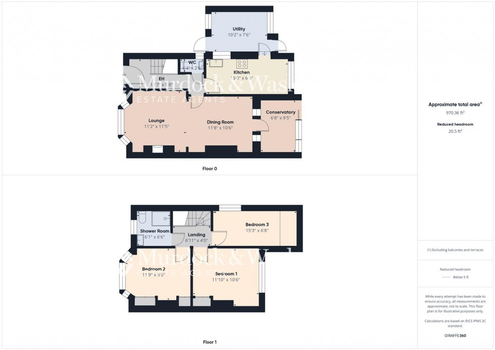 Floorplan for Trevor Road, Hucclecote, Gloucester