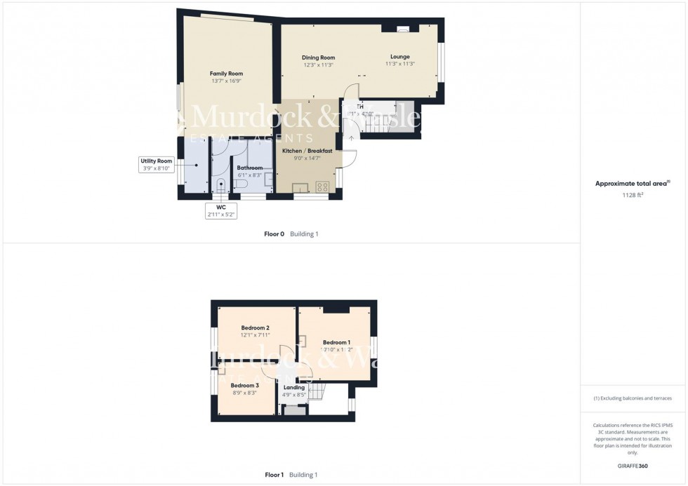 Floorplan for Broadclose Road, Down Hatherley, Gloucester