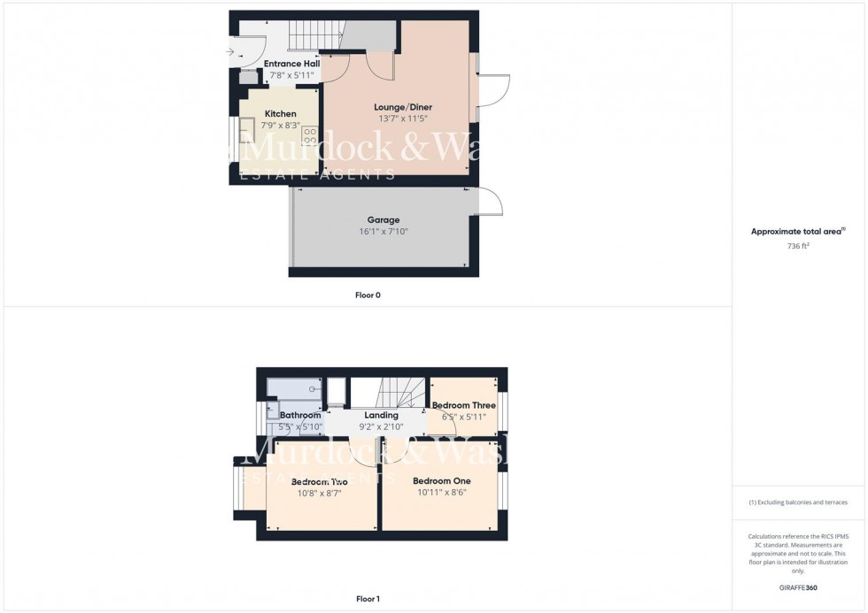 Floorplan for Ashmead, Longlevens, Gloucester