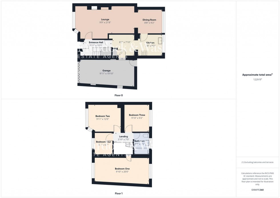 Floorplan for Park Avenue, Longlevens, Gloucester