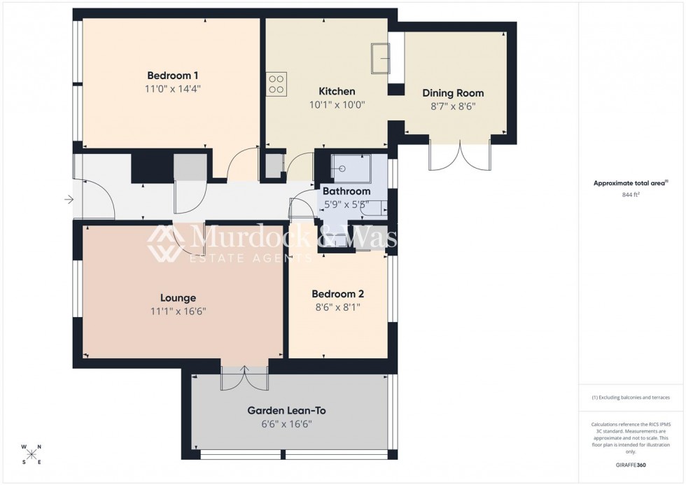 Floorplan for Parkwood Crescent, Hucclecote, Gloucester