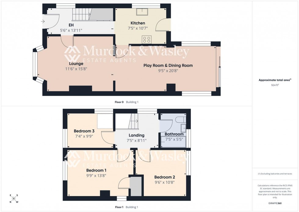 Floorplan for Park Avenue, Longlevens, Gloucester
