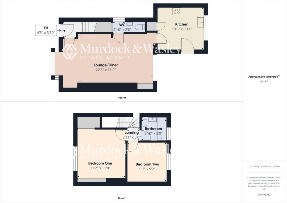 Floorplan for Wellsprings Road, Longlevens, Gloucester