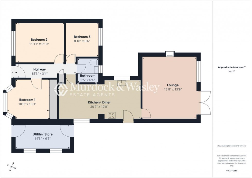 Floorplan for Oxstalls Drive, Longlevens, Gloucester