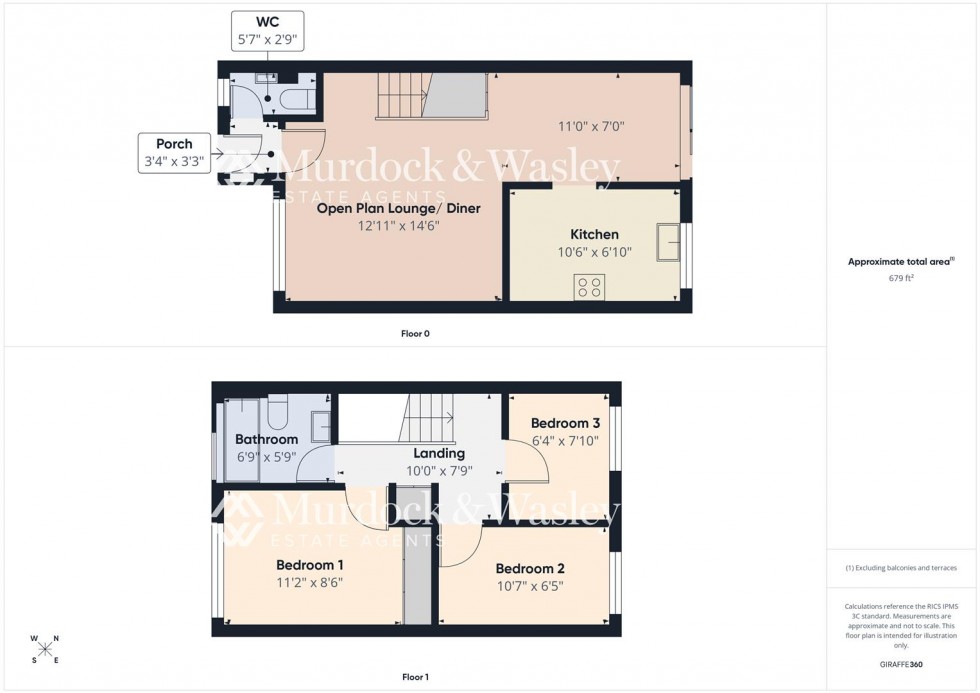Floorplan for Stewarts Mill Lane, Abbeymead, Gloucester
