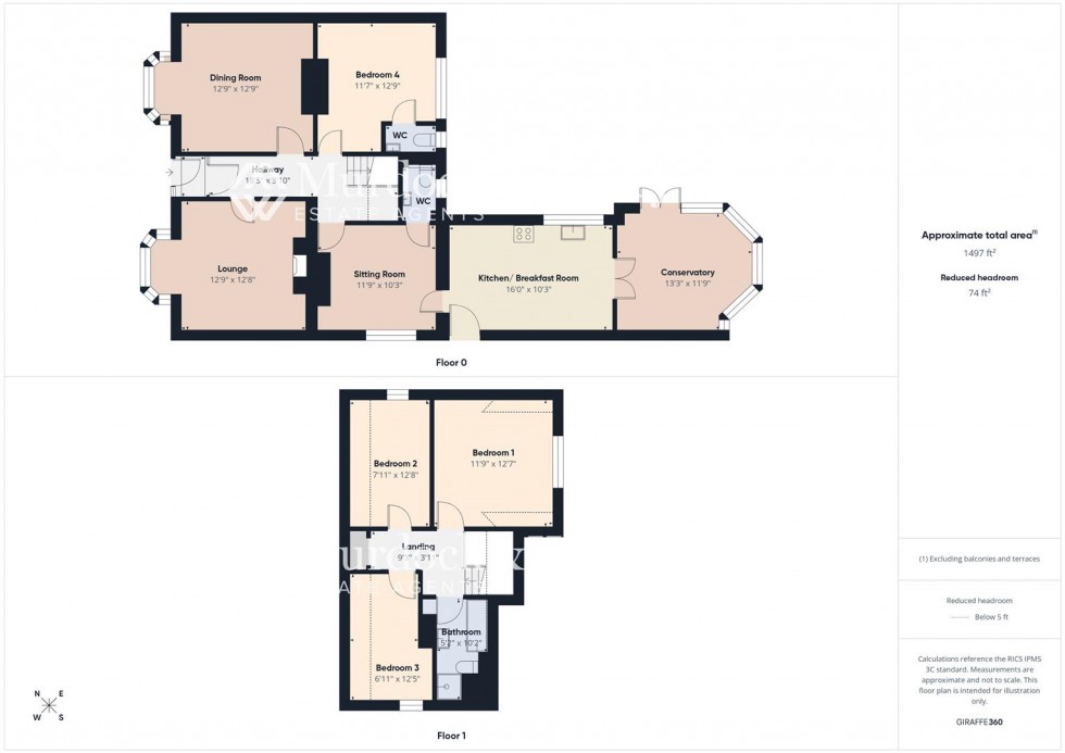 Floorplan for Larkhay Road, Hucclecote, Gloucester