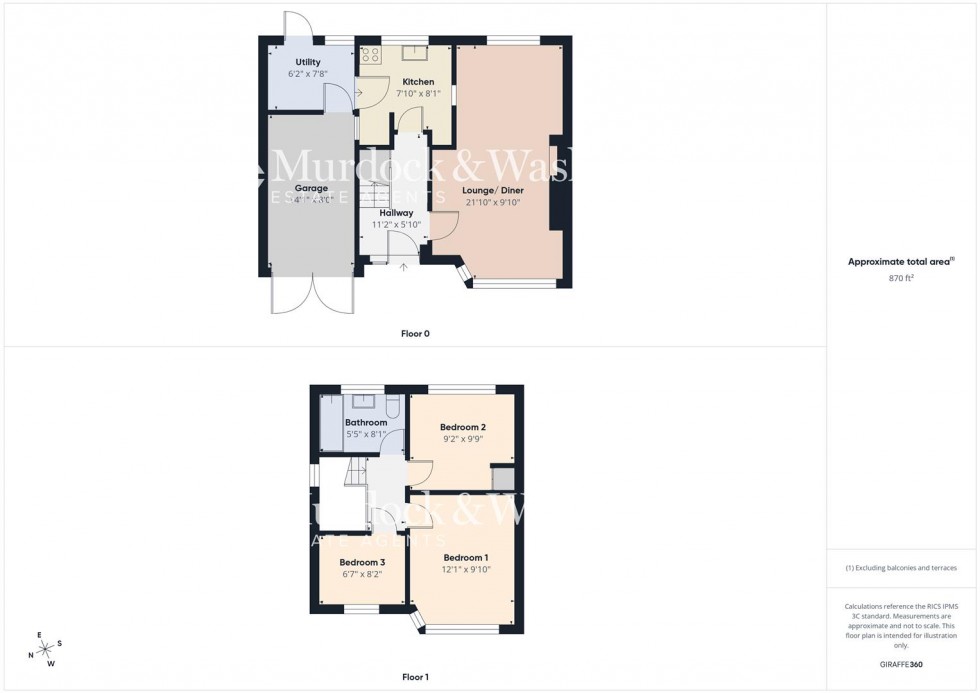 Floorplan for Park Avenue, Longlevens, Gloucester