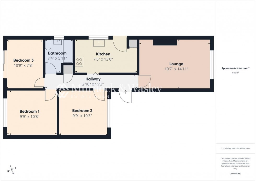 Floorplan for Garden Way, Longlevens, Gloucester