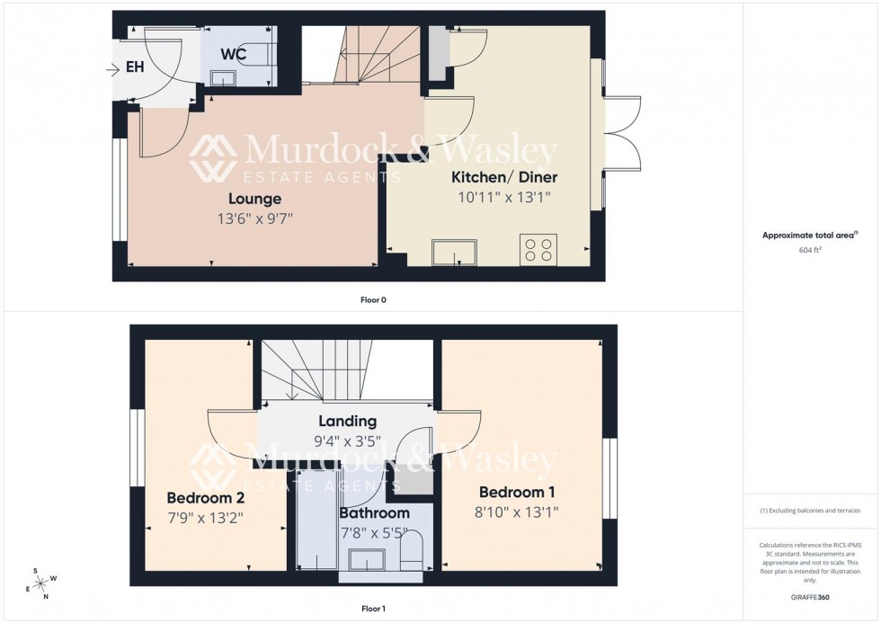 Floorplan for Milliner Crescent, Churchdown, Gloucester