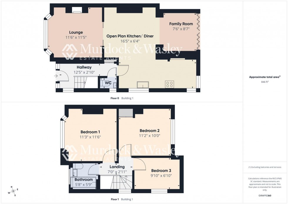 Floorplan for Kendal Road, Longlevens, Gloucester