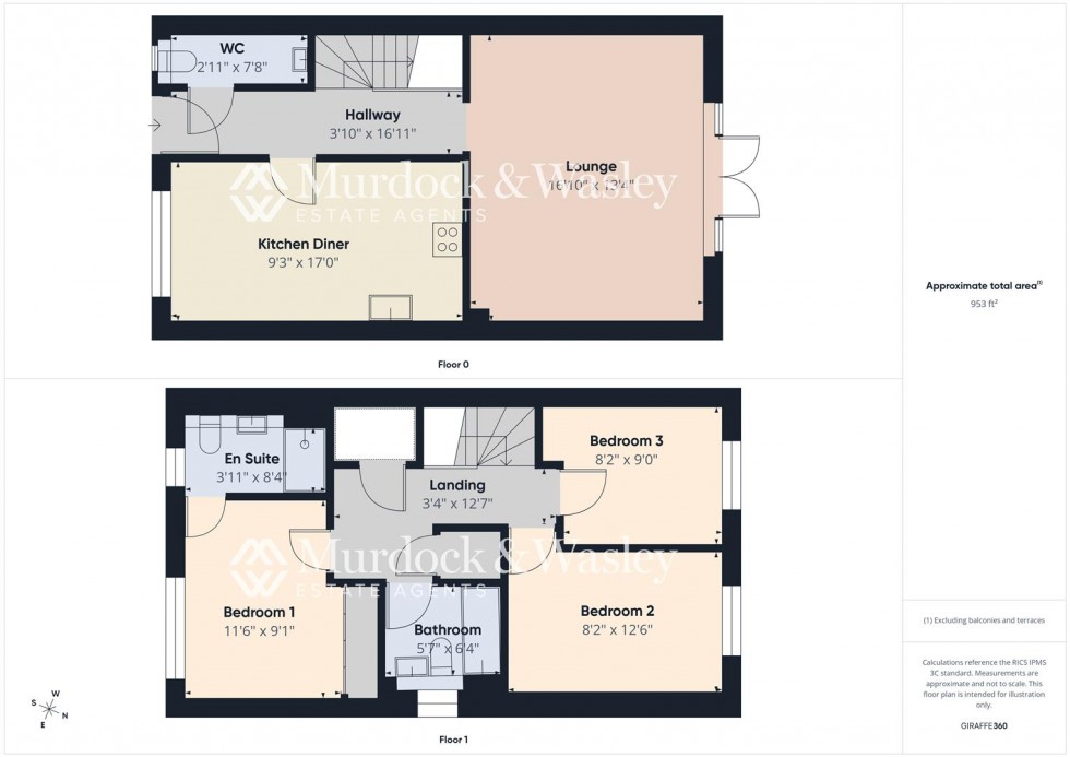 Floorplan for Siskin Way, Hardwicke, Gloucester