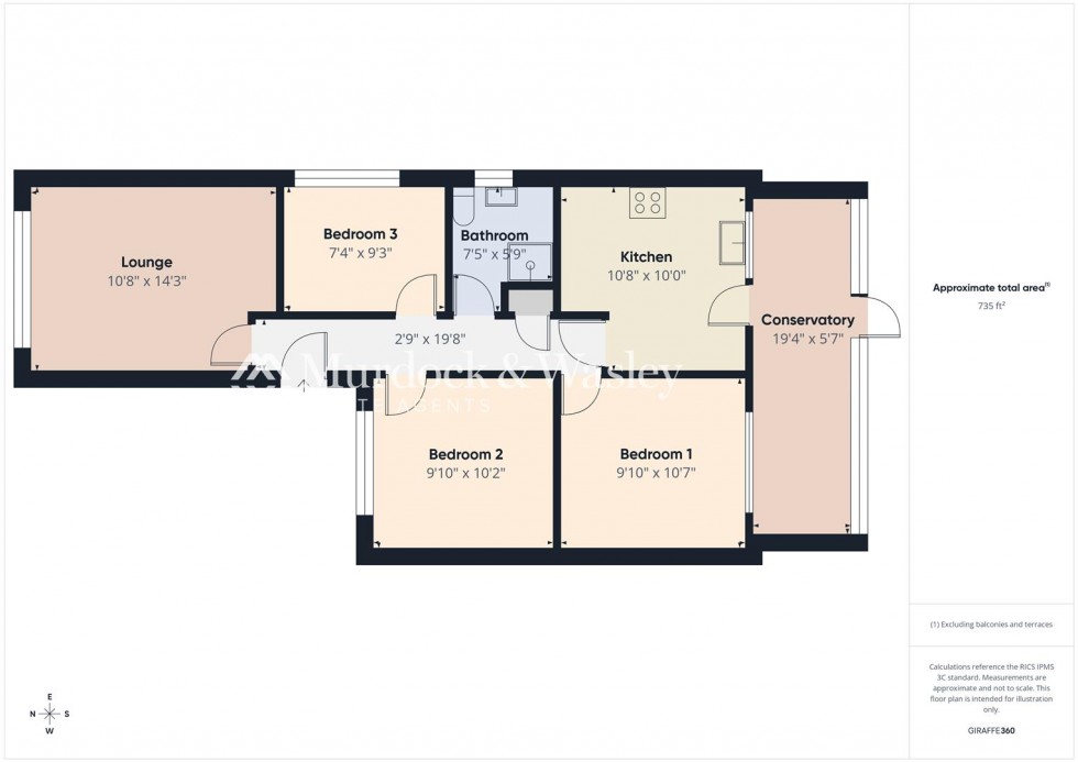 Floorplan for Breinton Way, Longlevens, Gloucester