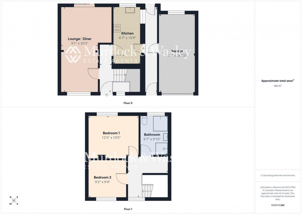 Floorplan for Brooklands Park, Longlevens, Gloucester