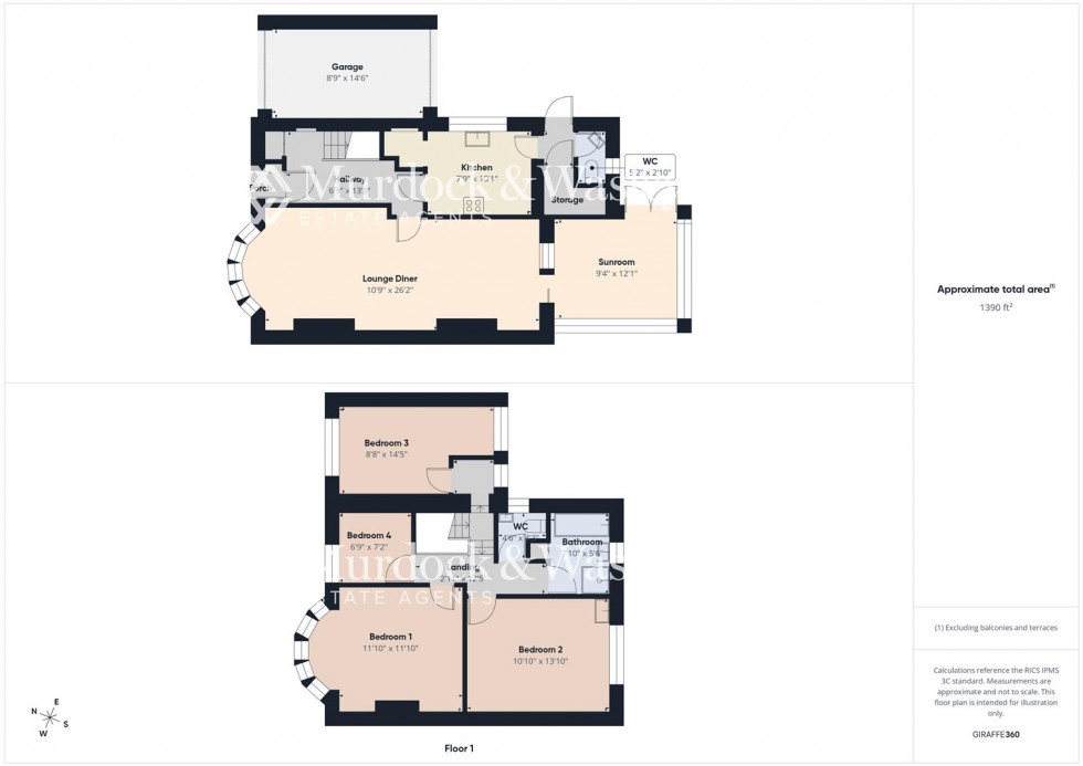 Floorplan for Armscroft Place, Gloucester