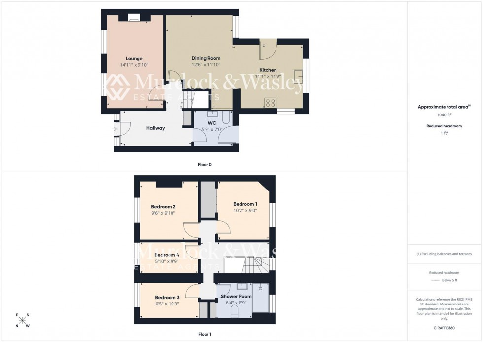 Floorplan for Kingscroft Road, Hucclecote, Gloucester