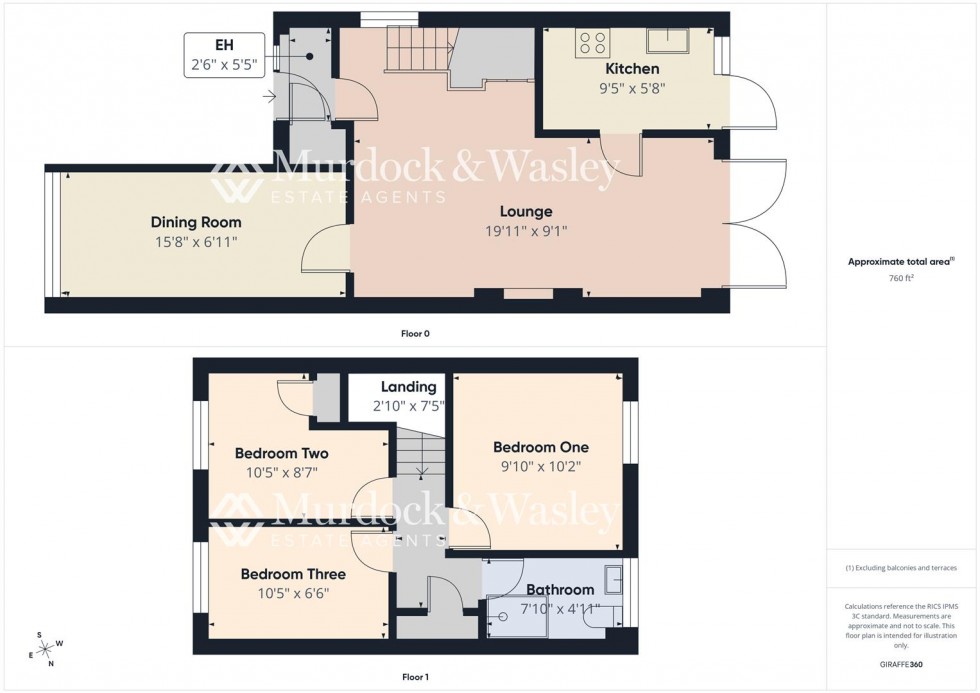 Floorplan for Barrow Close, Quedgeley, Gloucester