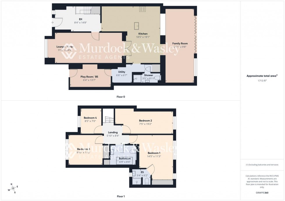 Floorplan for Park Avenue, Longlevens, Gloucester
