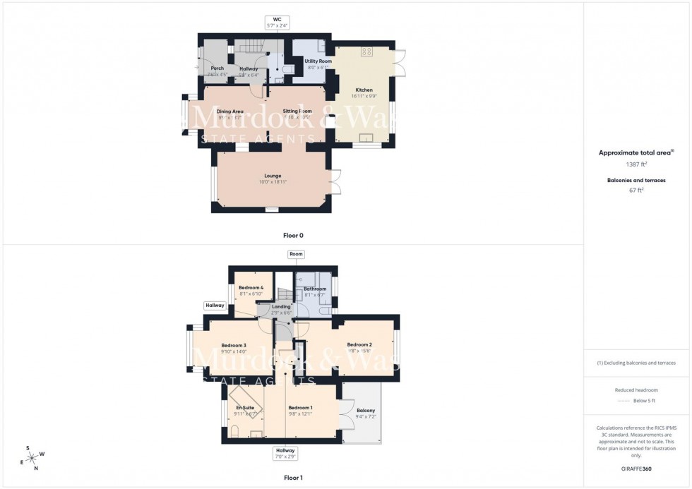 Floorplan for Lea Crescent, Longlevens, Gloucester