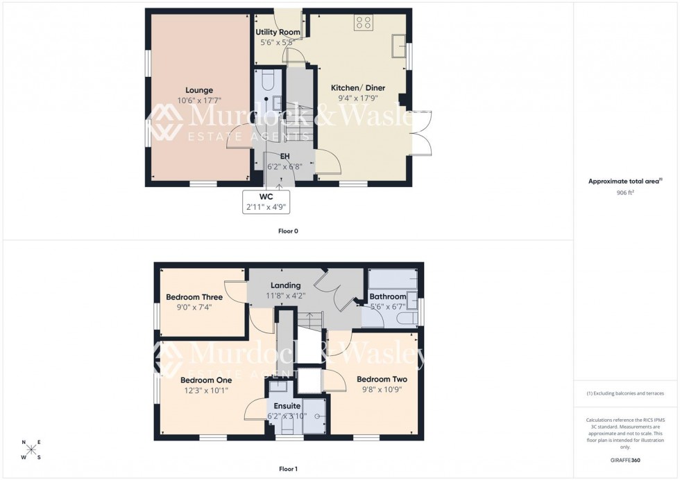 Floorplan for Walnut Close, Brockworth, Gloucester