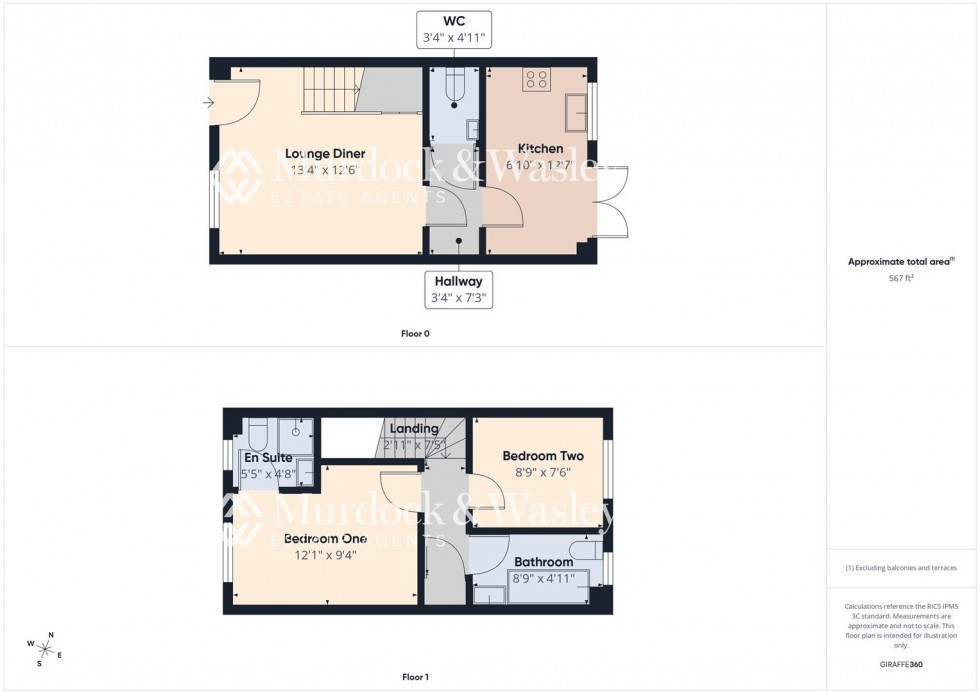 Floorplan for Evergreen Walk, Longlevens, Gloucester
