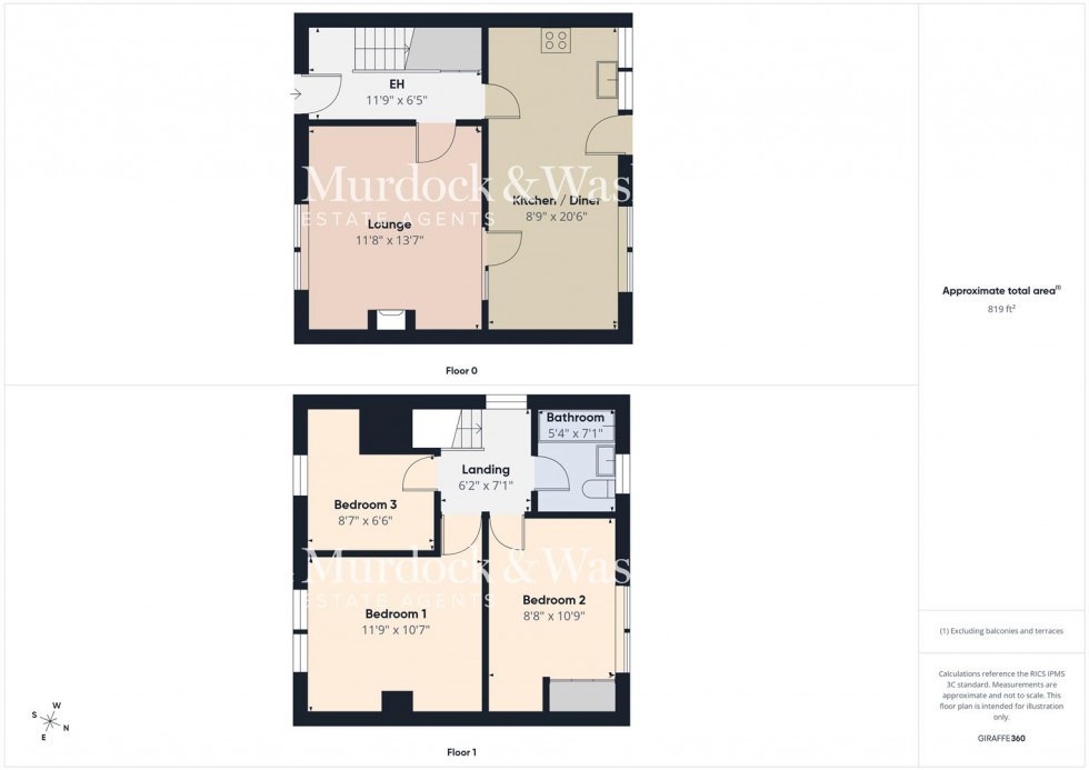 Floorplan for Rookery Road, Innsworth, Gloucester