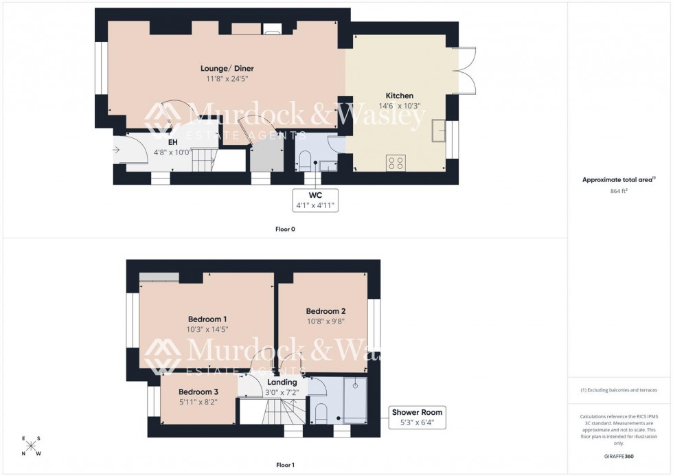 Floorplan for Holtham Avenue, Churchdown, Gloucester