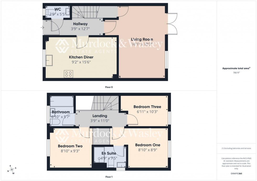 Floorplan for Saxon Drive, Brockworth, Gloucester