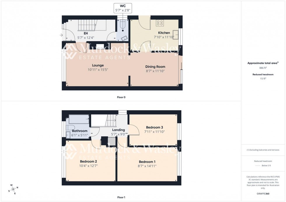 Floorplan for Gifford Close, Longlevens