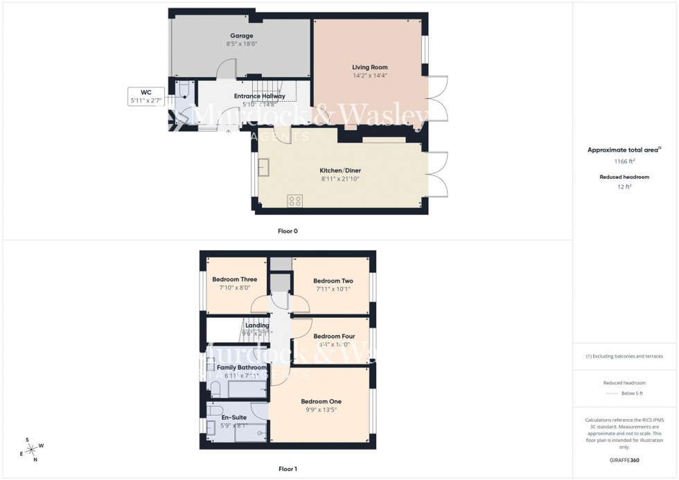 Floorplan for Chamwells Walk, Longlevens, Gloucester