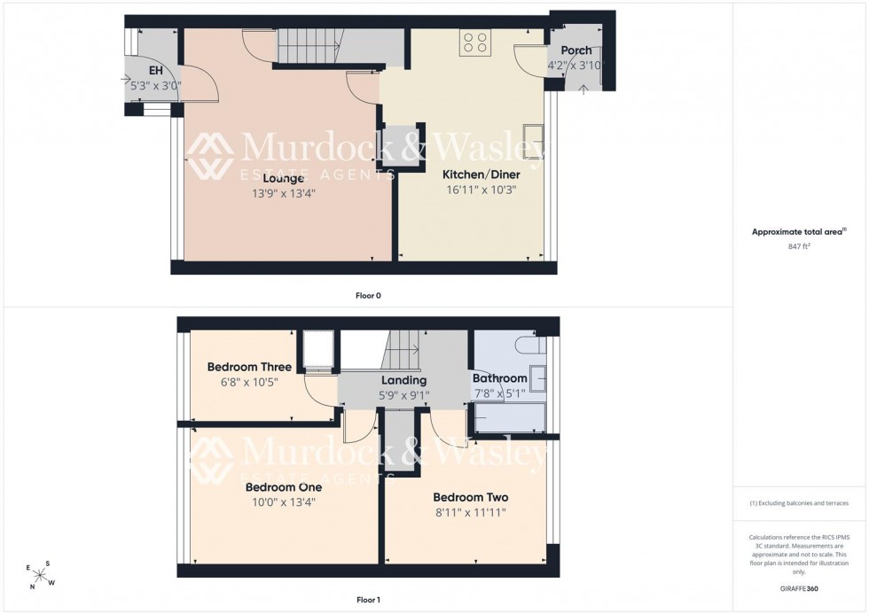 Floorplan for Emerald Close, Tuffley, Gloucester