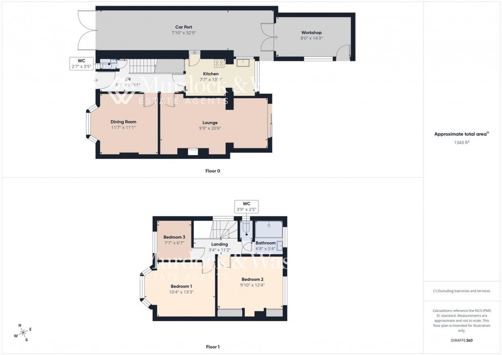 Floorplan for Lynmouth Road, Hucclecote, Gloucester