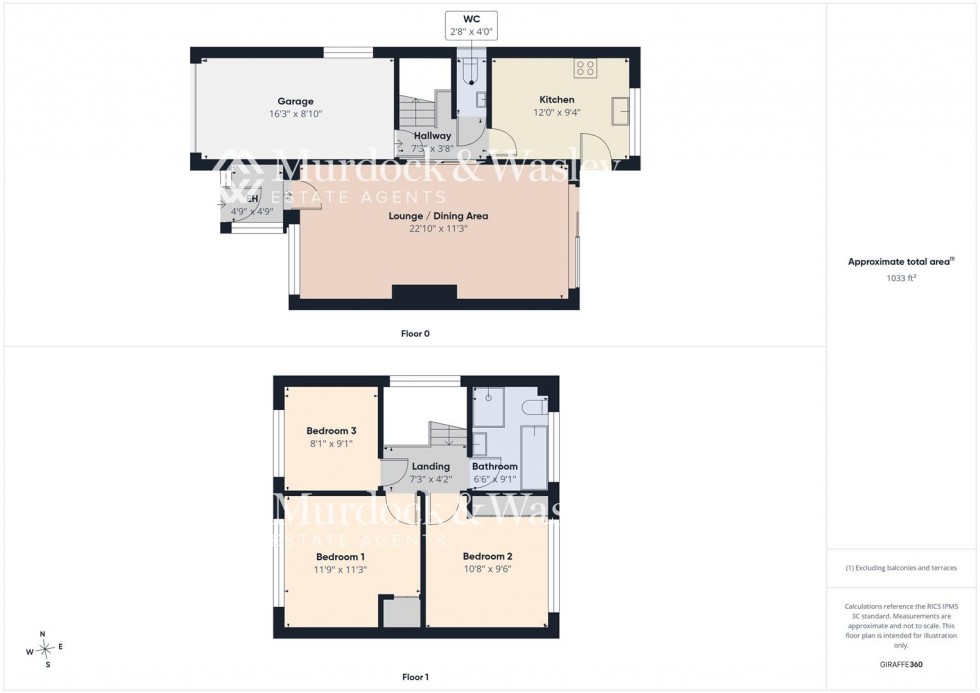 Floorplan for Little Normans, Longlevens, Gloucester