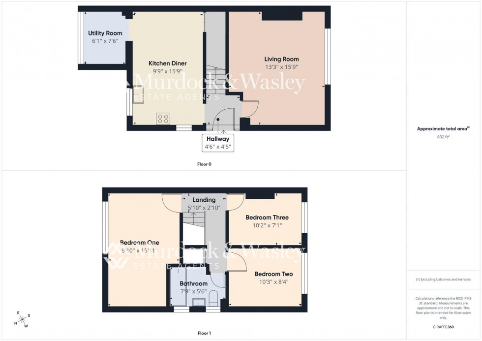 Floorplan for Sandford Way, Tuffley, Gloucester
