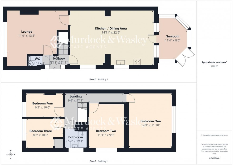 Floorplan for Ennerdale Avenue, Longlevens, Gloucester